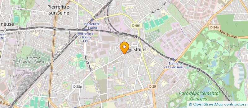 localisation de l'entreprise MONSIEUR GHEORGHE VRABIE à STAINS