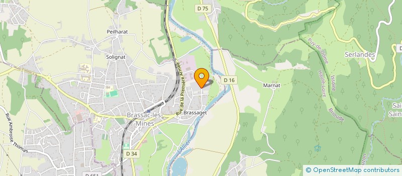 localisation de l'entreprise MONSIEUR GHERSCHON BEAUDIER  BRASSAC-LES-MINES