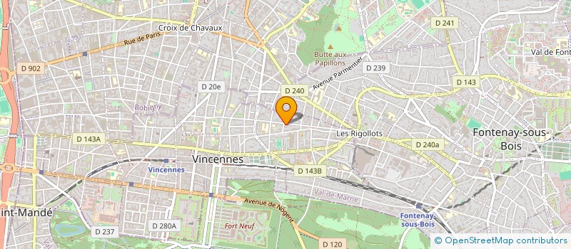localisation de l'entreprise MONSIEUR GHILAS BAOUGH à VINCENNES