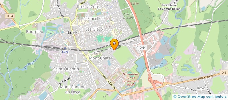 localisation de l'entreprise MONSIEUR GHISLAIN BARCHE à LURE