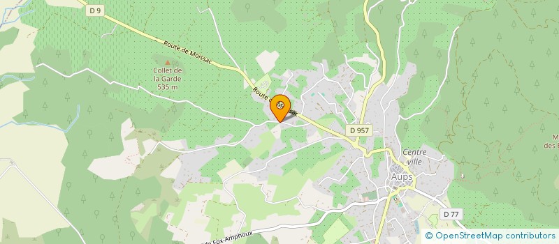 localisation de l'entreprise MONSIEUR GHISLAIN BERNARD  AUPS