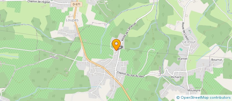 localisation de l'entreprise MONSIEUR GHISLAIN BERSAC  SADIRAC