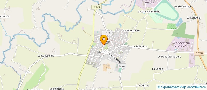 localisation de l'entreprise MONSIEUR GHISLAIN BINOIS  JAVENE