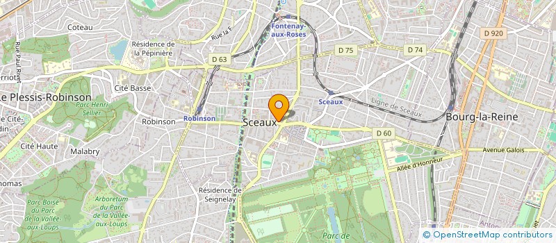 localisation de l'entreprise MONSIEUR GHISLAIN BISSANGOU à SCEAUX
