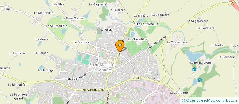 localisation de l'entreprise MONSIEUR GHISLAIN BOUCHET  BEAUPREAU-EN-MAUGES