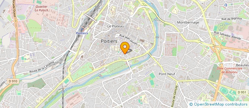 localisation de l'entreprise MONSIEUR GHISLAIN BOURDILLEAU à POITIERS