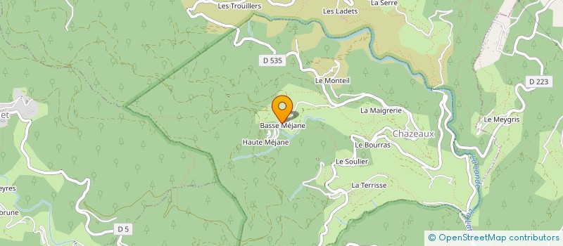 localisation de l'entreprise MONSIEUR GHISLAIN BREMOND  CHAZEAUX