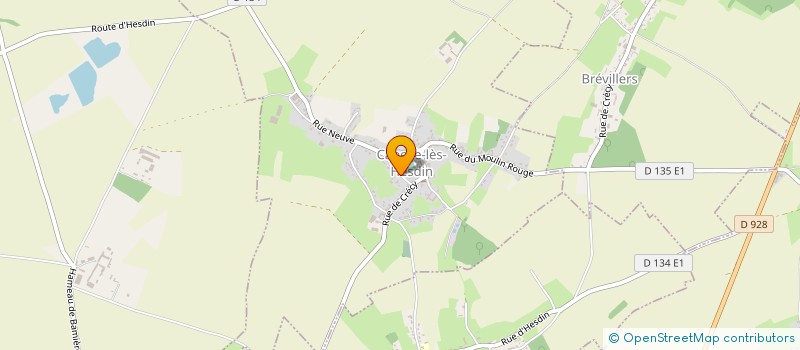 localisation de l'entreprise MONSIEUR GHISLAIN BUTRUILLE  CAPELLE-LES-HESDIN