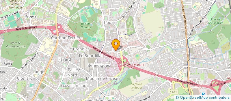 localisation de l'entreprise MONSIEUR GHISLAIN CAMINADE  VILLENAVE-D'ORNON