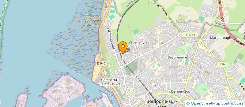 localisation de l'entreprise MONSIEUR GHISLAIN CARLIER  BOULOGNE-SUR-MER