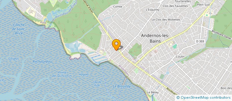 localisation de l'entreprise MONSIEUR GHISLAIN CARTAU  ANDERNOS-LES-BAINS