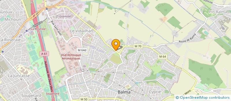 localisation de l'entreprise MONSIEUR GHISLAIN CHABRIER  BALMA