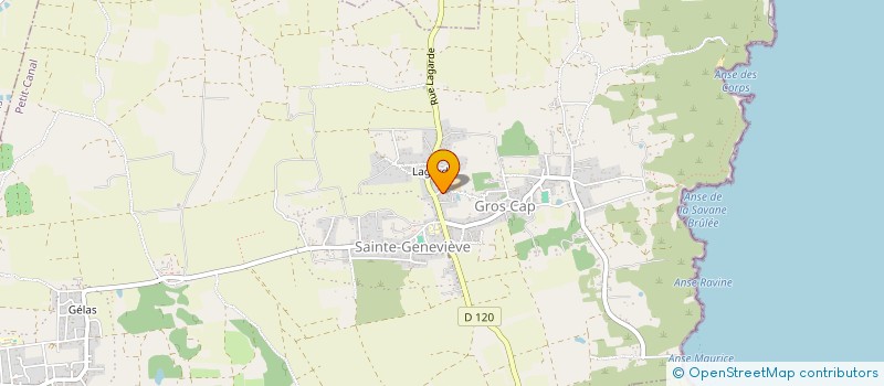 localisation de l'entreprise MONSIEUR GHISLAIN CHAGNIOT  PETIT-CANAL