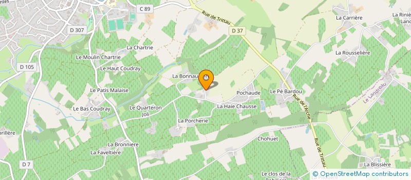 localisation de l'entreprise MONSIEUR GHISLAIN CHEVALIER  LE LOROUX-BOTTEREAU