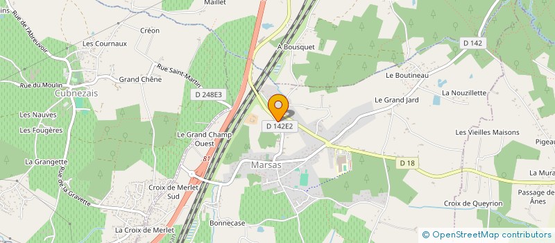 localisation de l'entreprise MONSIEUR GHISLAIN CHOTARD  MARSAS