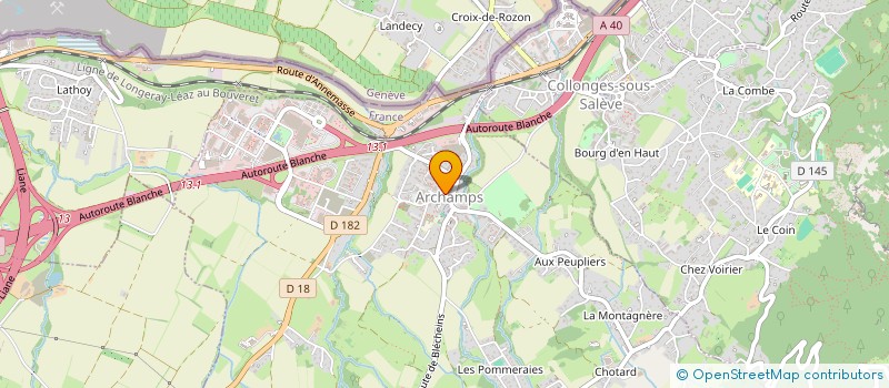 localisation de l'entreprise MONSIEUR GHISLAIN COLLET  ARCHAMPS