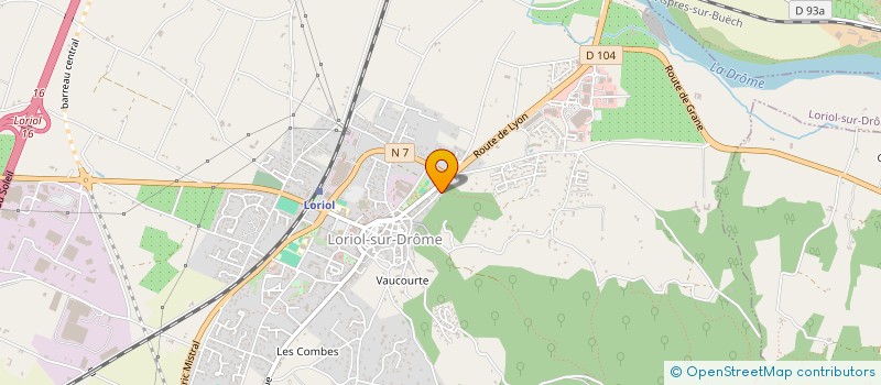 localisation de l'entreprise MONSIEUR GHISLAIN COURTIAL à LORIOL-SUR-DROME