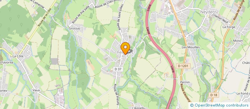 localisation de l'entreprise MONSIEUR GHISLAIN COURVILLE  FEIGERES