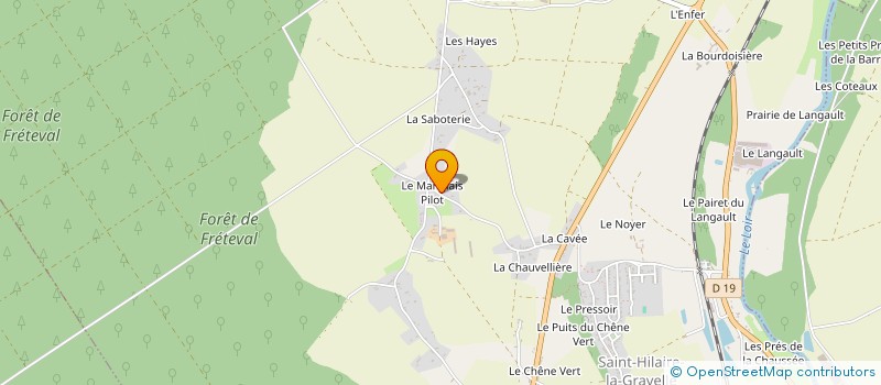 localisation de l'entreprise MONSIEUR GHISLAIN COUSIN  SAINT-HILAIRE-LA-GRAVELLE