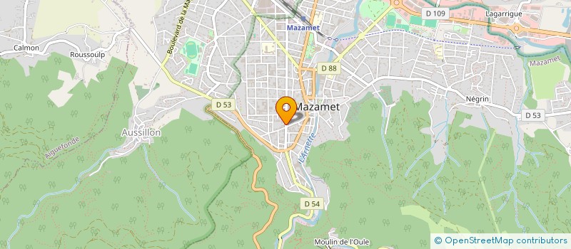 localisation de l'entreprise MONSIEUR GHISLAIN CULIE  MAZAMET