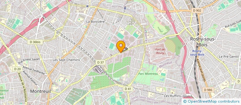 localisation de l'entreprise MONSIEUR GHISLAIN DABOU ANOUBOUSSI à MONTREUIL