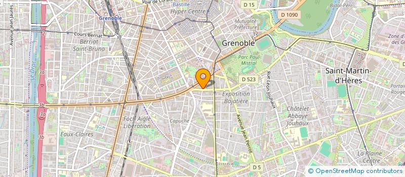 localisation de l'entreprise MONSIEUR GHISLAIN DAL'AGNOL à GRENOBLE