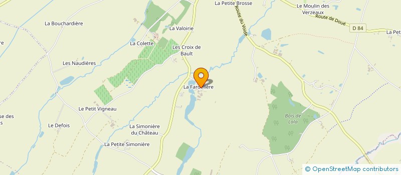 localisation de l'entreprise MONSIEUR GHISLAIN DE LA GRANDIERE  CHEMILLE-EN-ANJOU