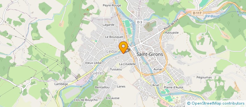 localisation de l'entreprise MONSIEUR GHISLAIN DEDIEU à SAINT-GIRONS