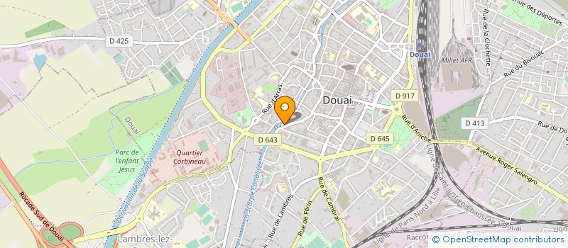 localisation de l'entreprise MONSIEUR GHISLAIN DELHAY à DOUAI