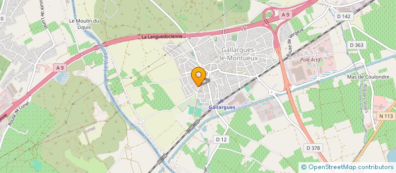 localisation de l'entreprise MONSIEUR GHISLAIN DELIS  GALLARGUES-LE-MONTUEUX