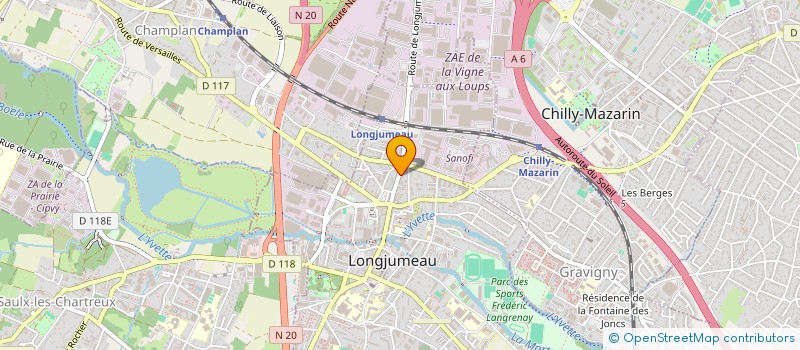 localisation de l'entreprise MONSIEUR GHISLAIN DUPUIS à LONGJUMEAU