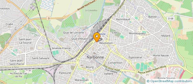 localisation de l'entreprise MONSIEUR GHISLAIN DURAND  NARBONNE