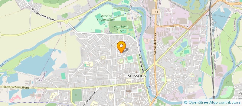 localisation de l'entreprise MONSIEUR GHISLAIN FLAMENT à SOISSONS