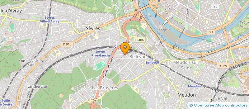 localisation de l'entreprise MONSIEUR GHISLAIN FOURNIER  MEUDON