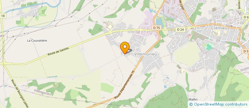 localisation de l'entreprise MONSIEUR GHISLAIN FRANCE  VILLEMOIRIEU