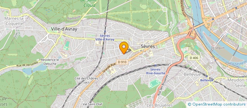 localisation de l'entreprise MONSIEUR GHISLAIN FROGER à SEVRES