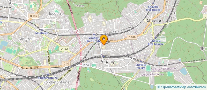 localisation de l'entreprise MONSIEUR GHISLAIN GAUDEFROY à VIROFLAY