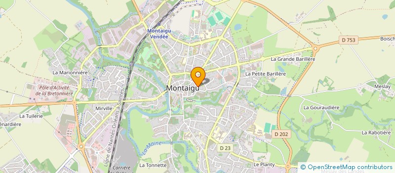 localisation de l'entreprise MONSIEUR GHISLAIN GIRARDEAU à MONTAIGU-VENDEE