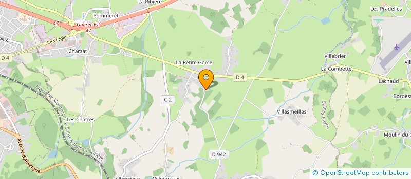 localisation de l'entreprise MONSIEUR GHISLAIN GIRAUDON à SAINTE-FEYRE