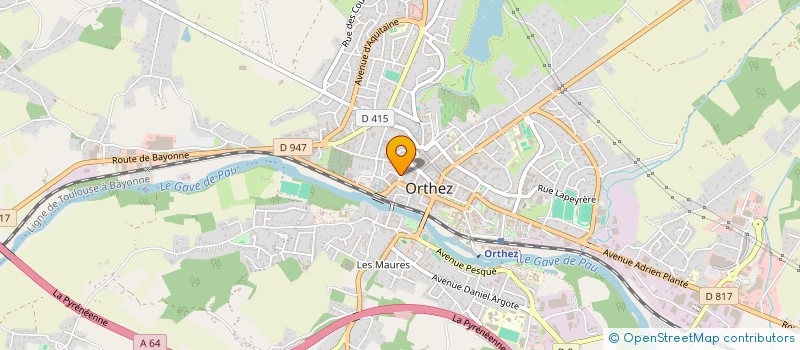 localisation de l'entreprise MONSIEUR GHISLAIN GOUGET  ORTHEZ