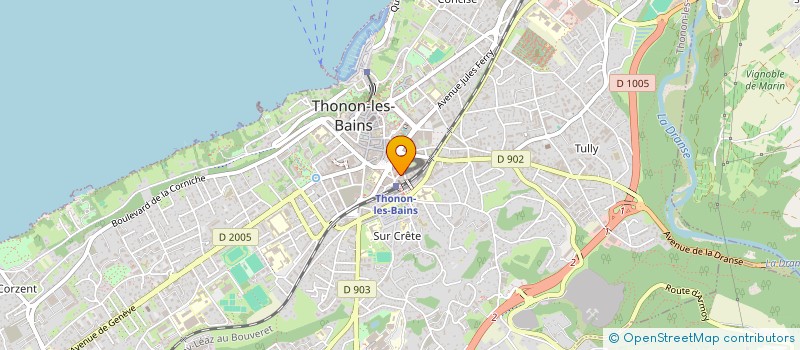 localisation de l'entreprise MONSIEUR GHISLAIN GUEFACK à THONON-LES-BAINS
