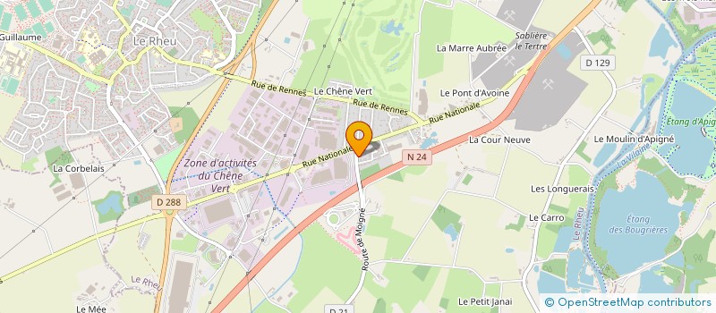 localisation de l'entreprise MONSIEUR GHISLAIN HERVE  LE RHEU