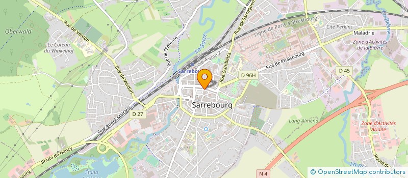 localisation de l'entreprise MONSIEUR GHISLAIN HILD à SARREBOURG