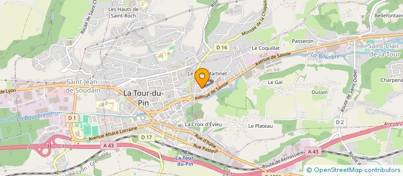 localisation de l'entreprise MONSIEUR GHISLAIN HOUET  SAINT-CLAIR-DE-LA-TOUR