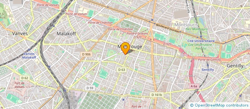 localisation de l'entreprise MONSIEUR GHISLAIN HUGUES LOUVARD à MONTROUGE