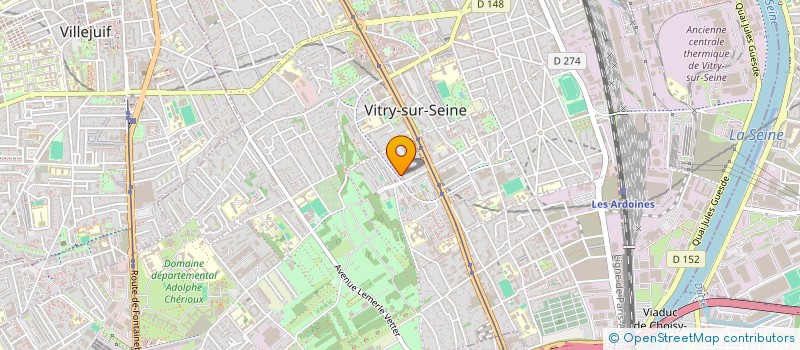 localisation de l'entreprise MONSIEUR GHISLAIN JOB MBOUGHUE  VITRY-SUR-SEINE