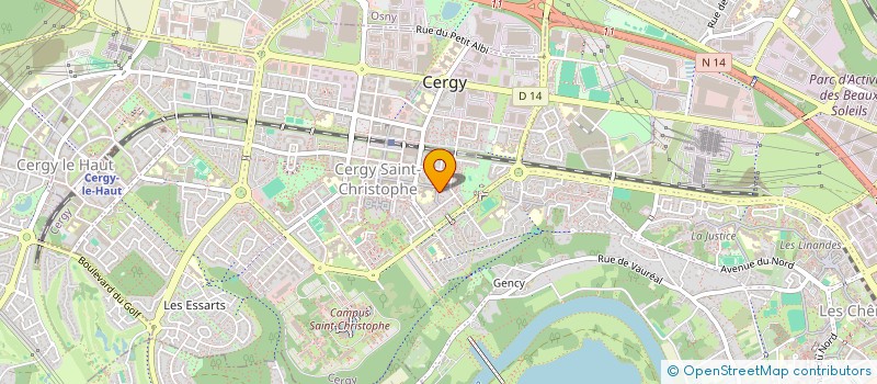 localisation de l'entreprise MONSIEUR GHISLAIN KORDO ATAKOSSI  CERGY