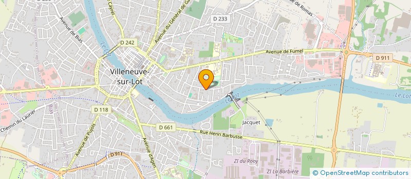 localisation de l'entreprise MONSIEUR GHISLAIN LAMORLETTE  VILLENEUVE-SUR-LOT