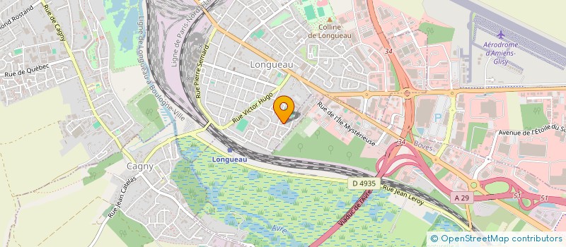 localisation de l'entreprise MONSIEUR GHISLAIN LAPA  LONGUEAU