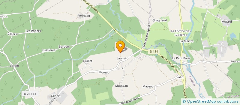 localisation de l'entreprise MONSIEUR GHISLAIN LAUGEAY  CERCOUX